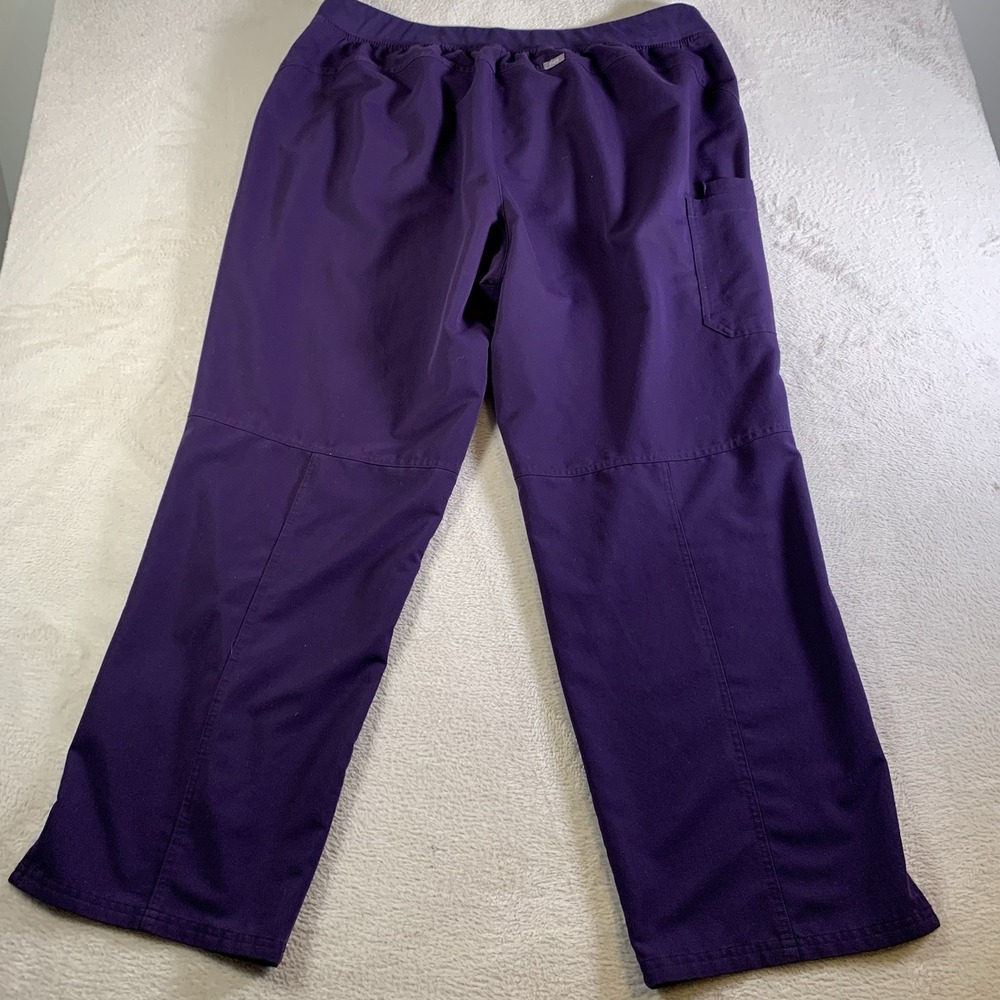 Figs Scrub Pants 4XLT Hunter Purple Kade Cargo Medical Healthcare Nursing Lot 2 - Picture 13 of 15